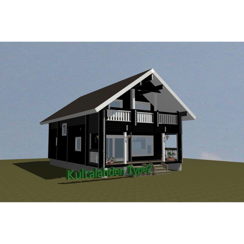 ログハウス キット 2の間取り図面