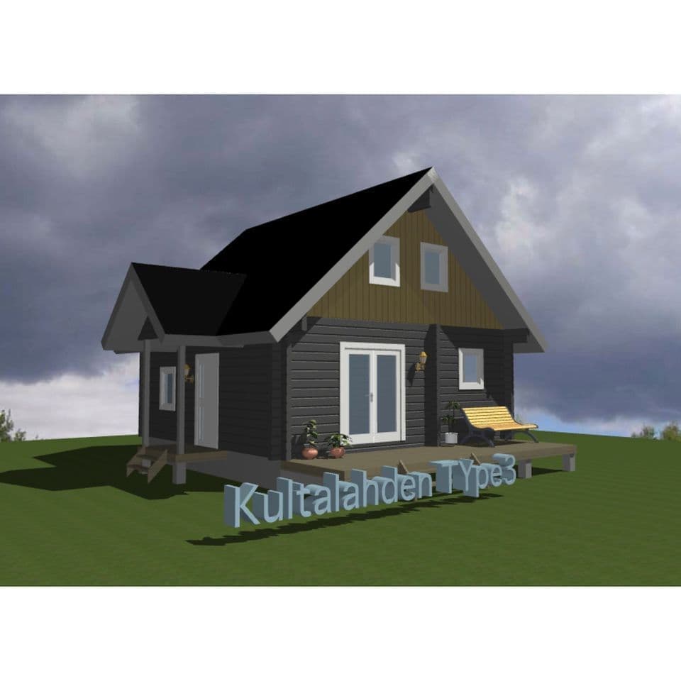 ログハウス キット 3の間取り図面