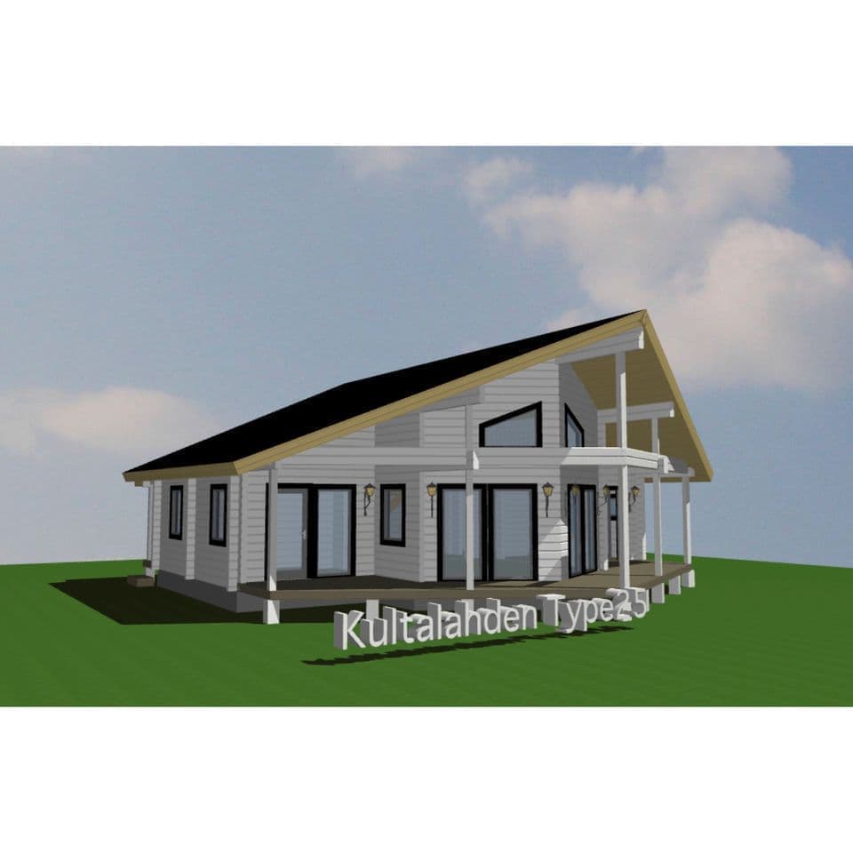 ログハウス キット 25 間取り図面