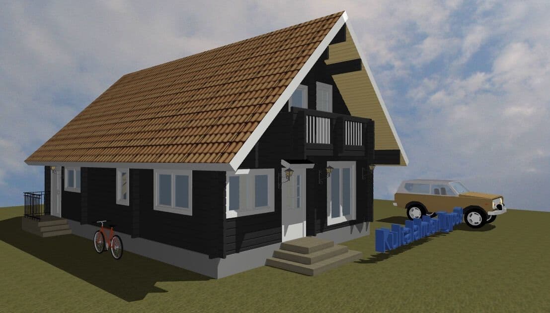 ログハウス タイプ9 間取り図面