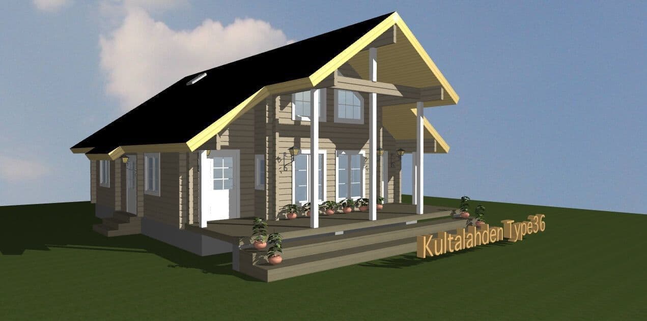 間取り図面 ログハウス タイプ36