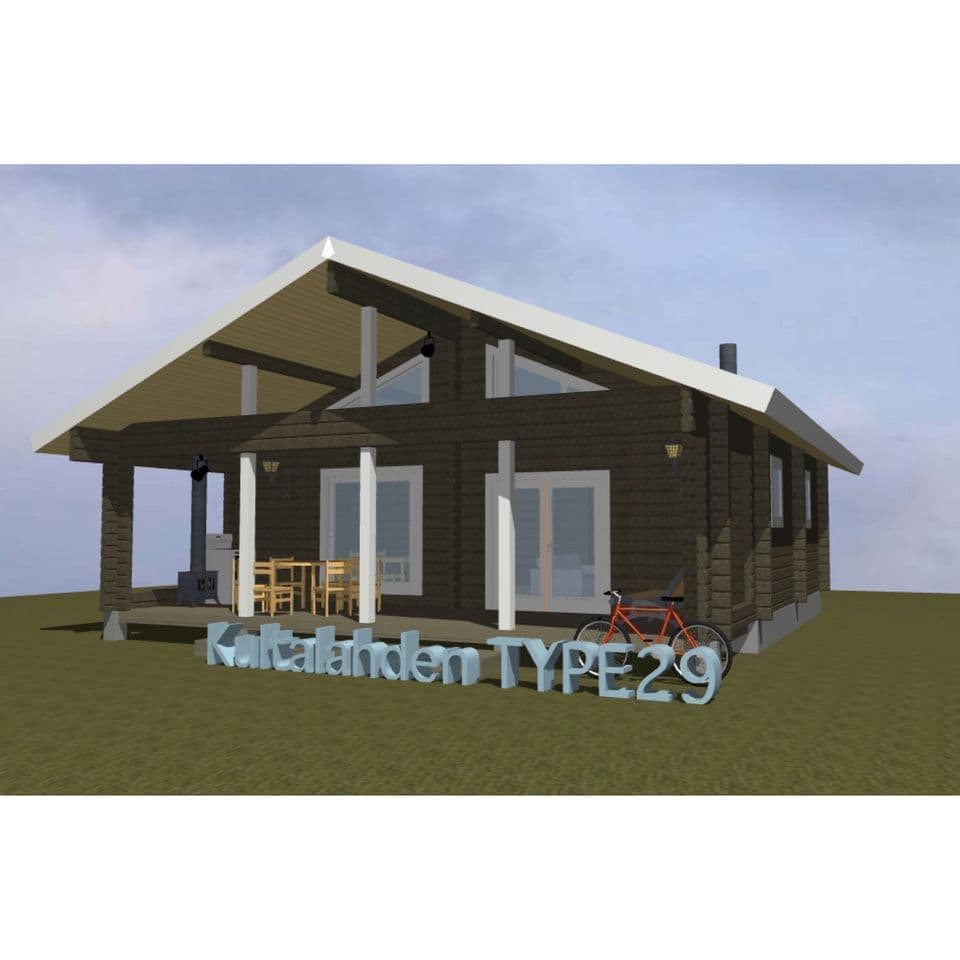 ログハウス キット112 平屋間取り