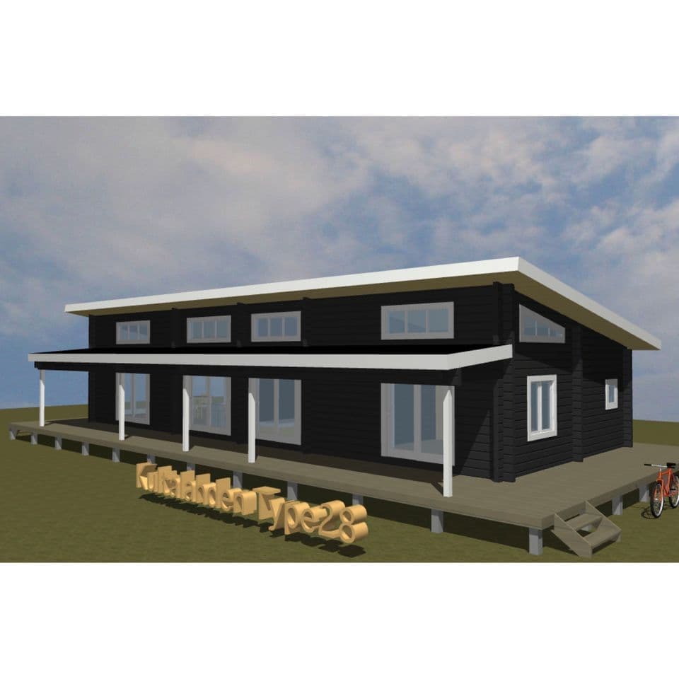 ログハウス キット28 平屋間取り