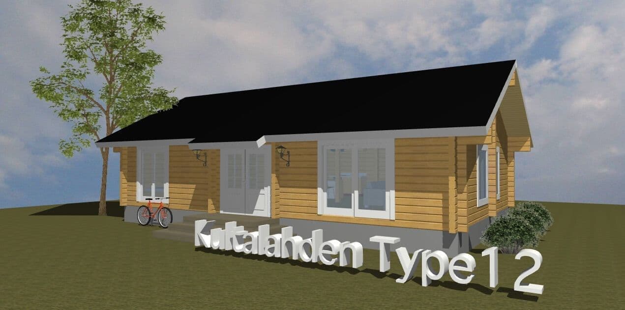 ログハウス タイプ12平屋間取り