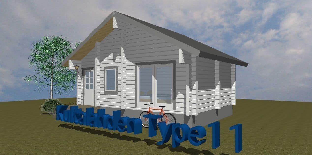 平屋間取り タイプ11 ログハウス