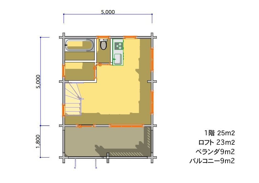 Type1 間取り図面
