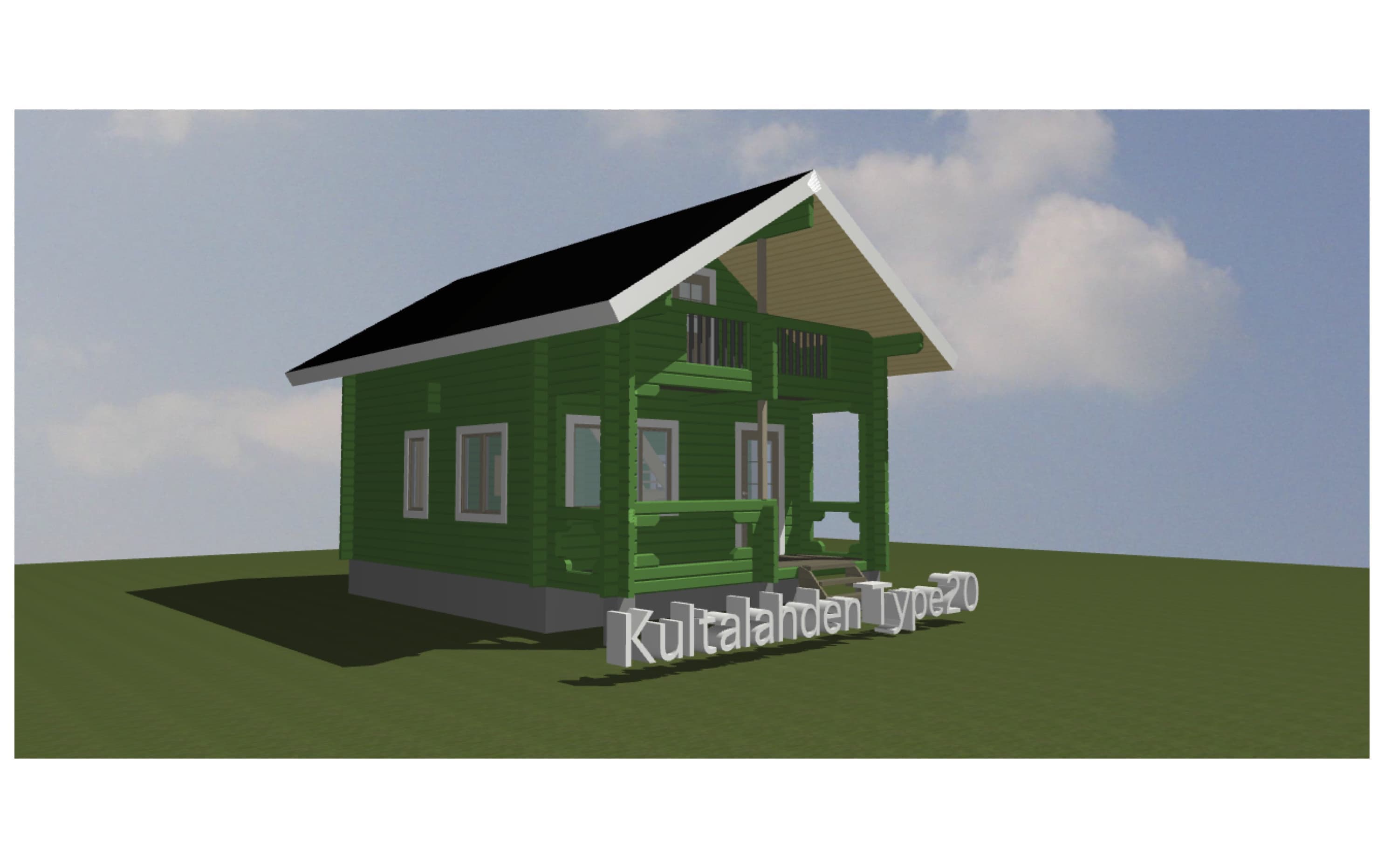 間取り図面 ログハウス タイプ20