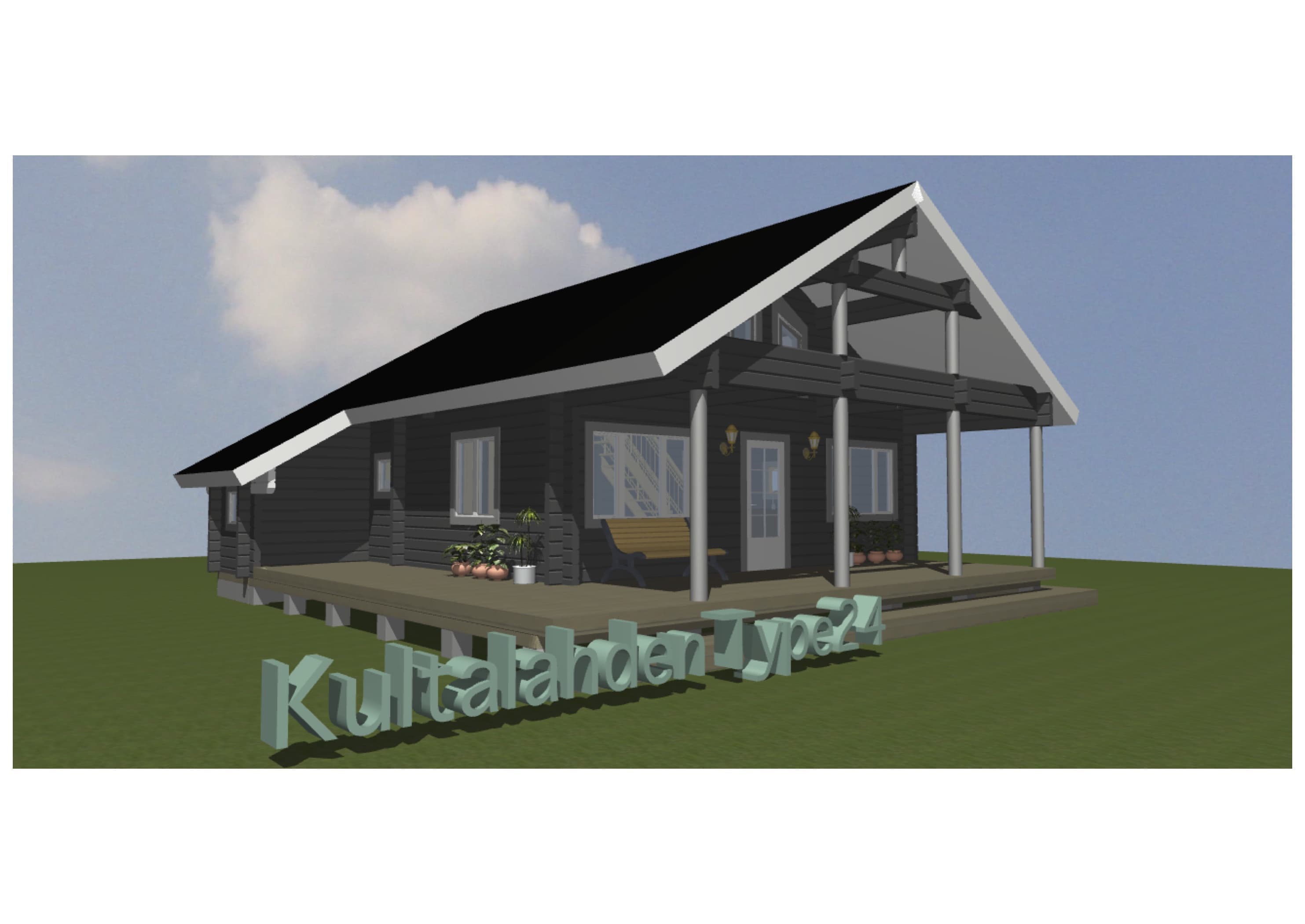 間取り図面 ログハウス タイプ24