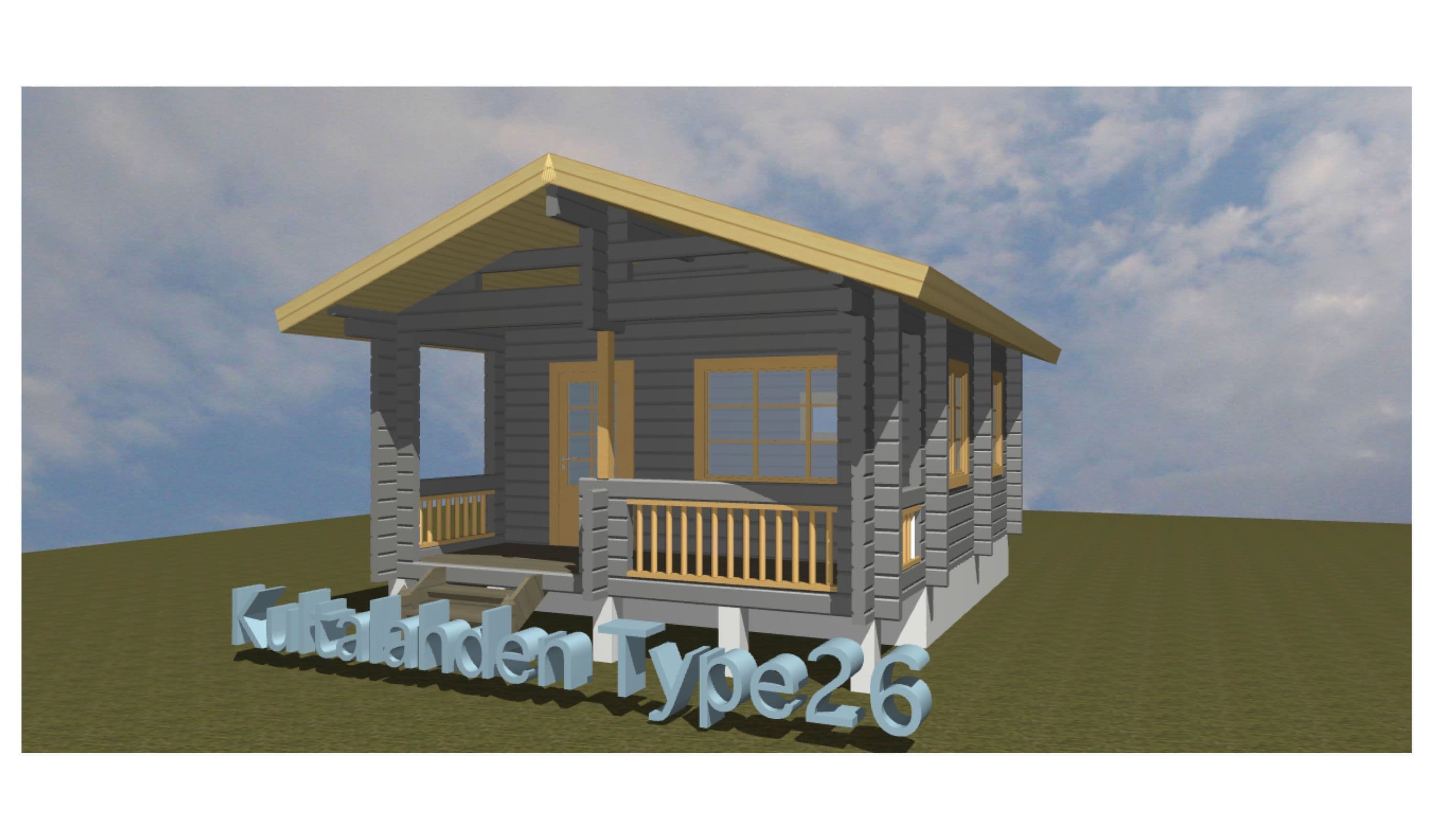 図面 ログハウス タイプ26