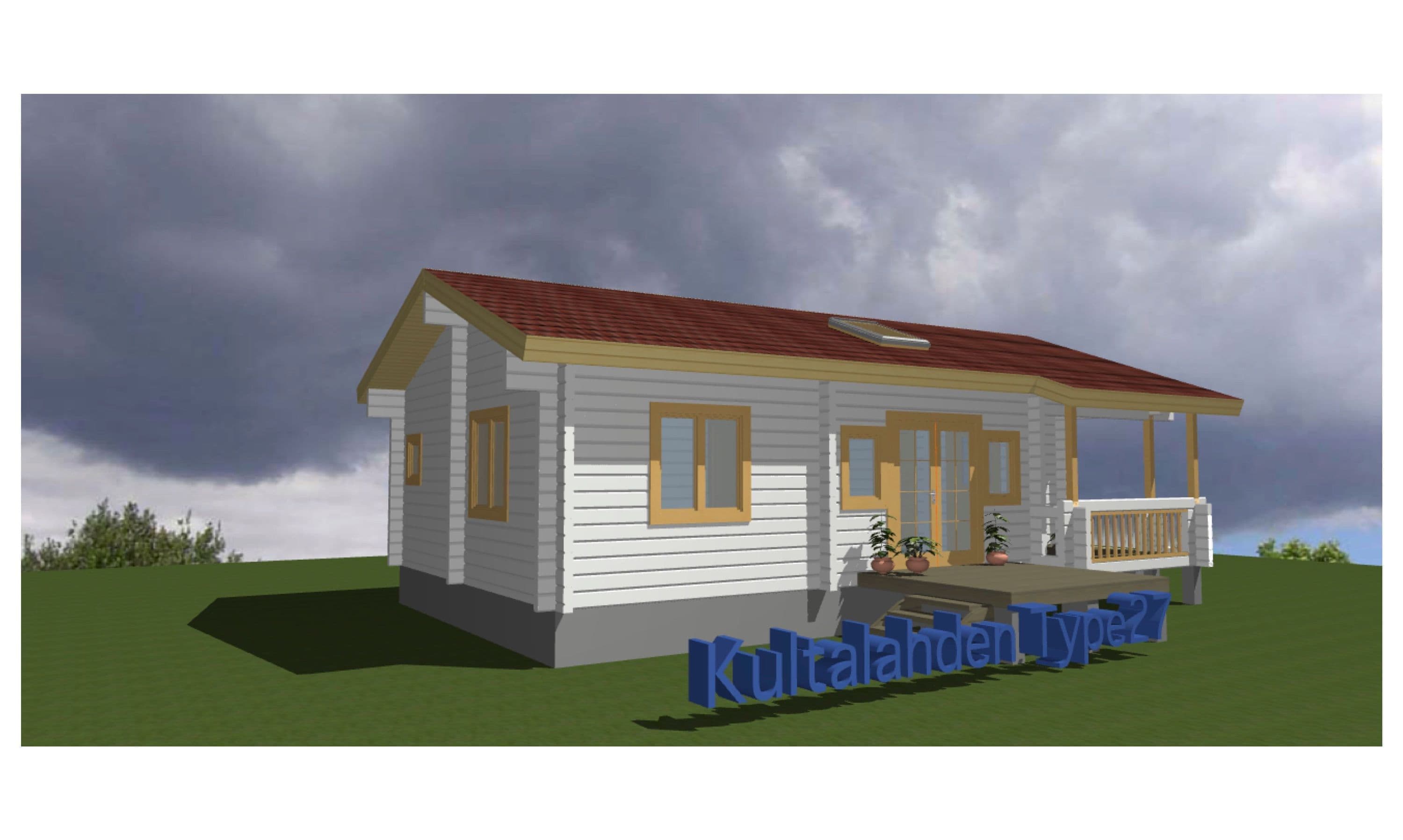 ログハウス図面 タイプ27