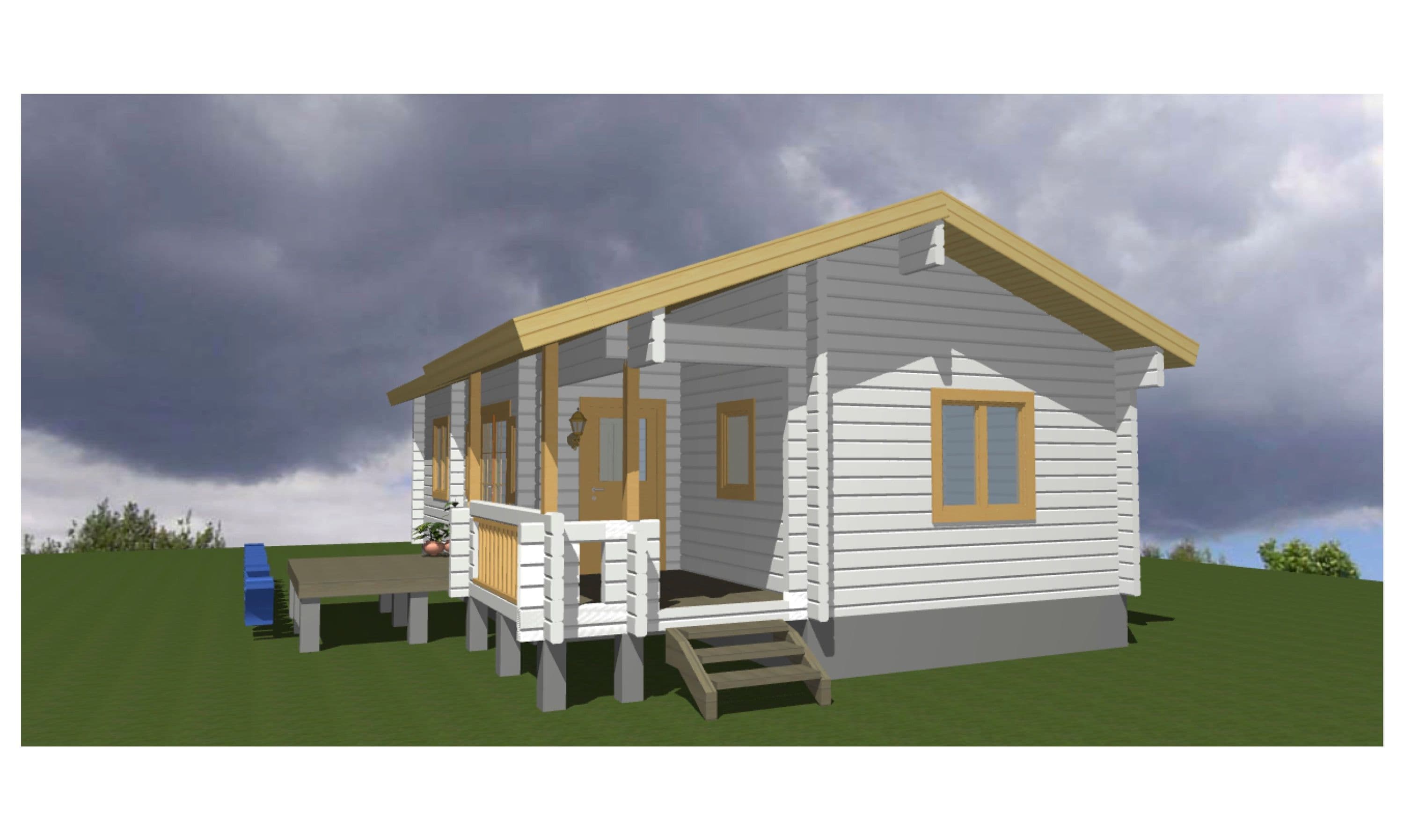 ログハウス 図面 タイプ27