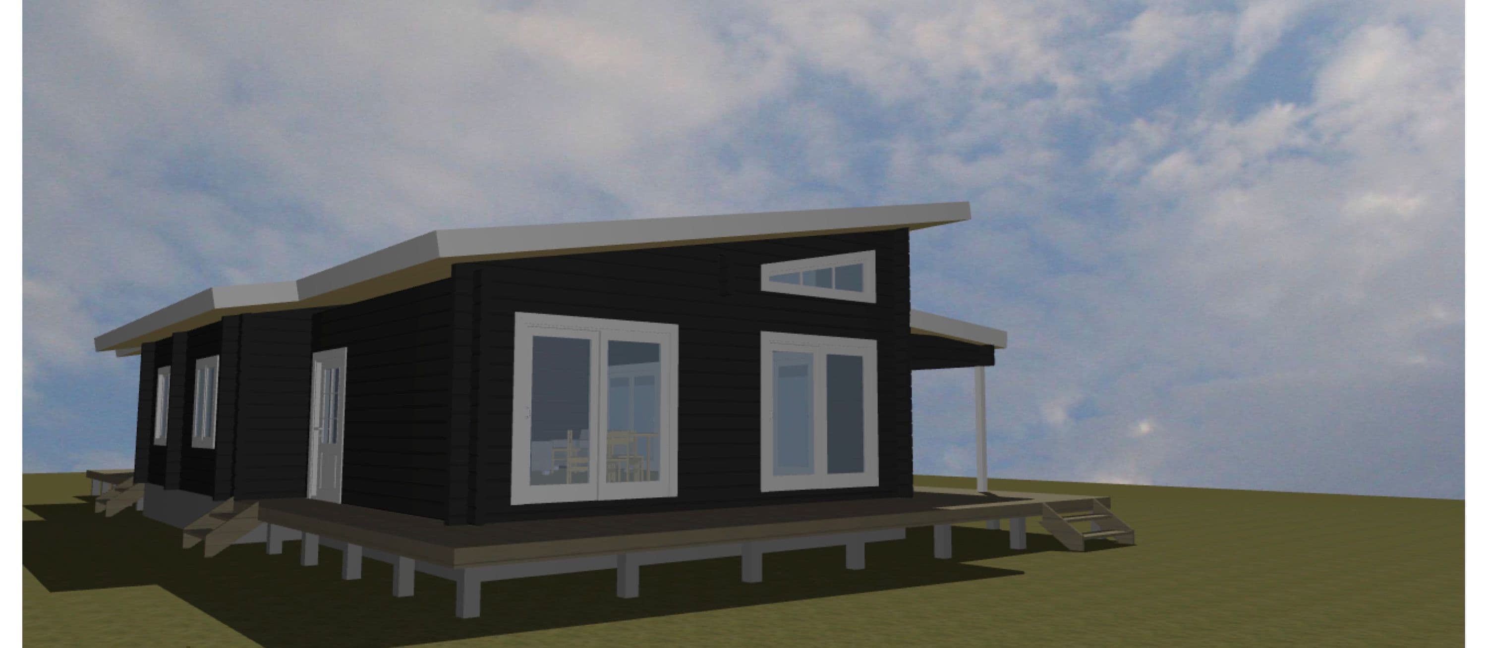 ログハウス間取り図面 type28