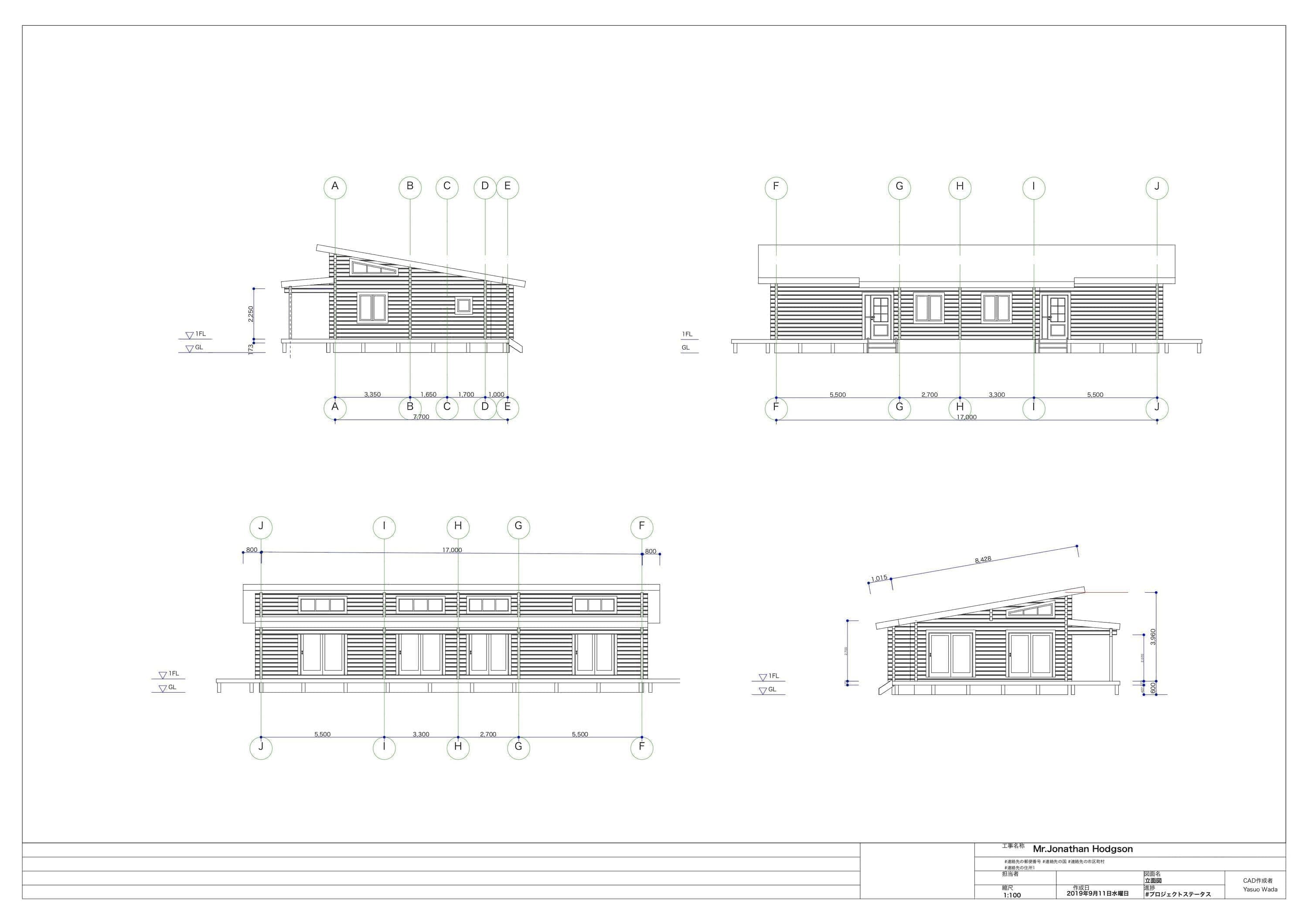 ログハウス 図面 28