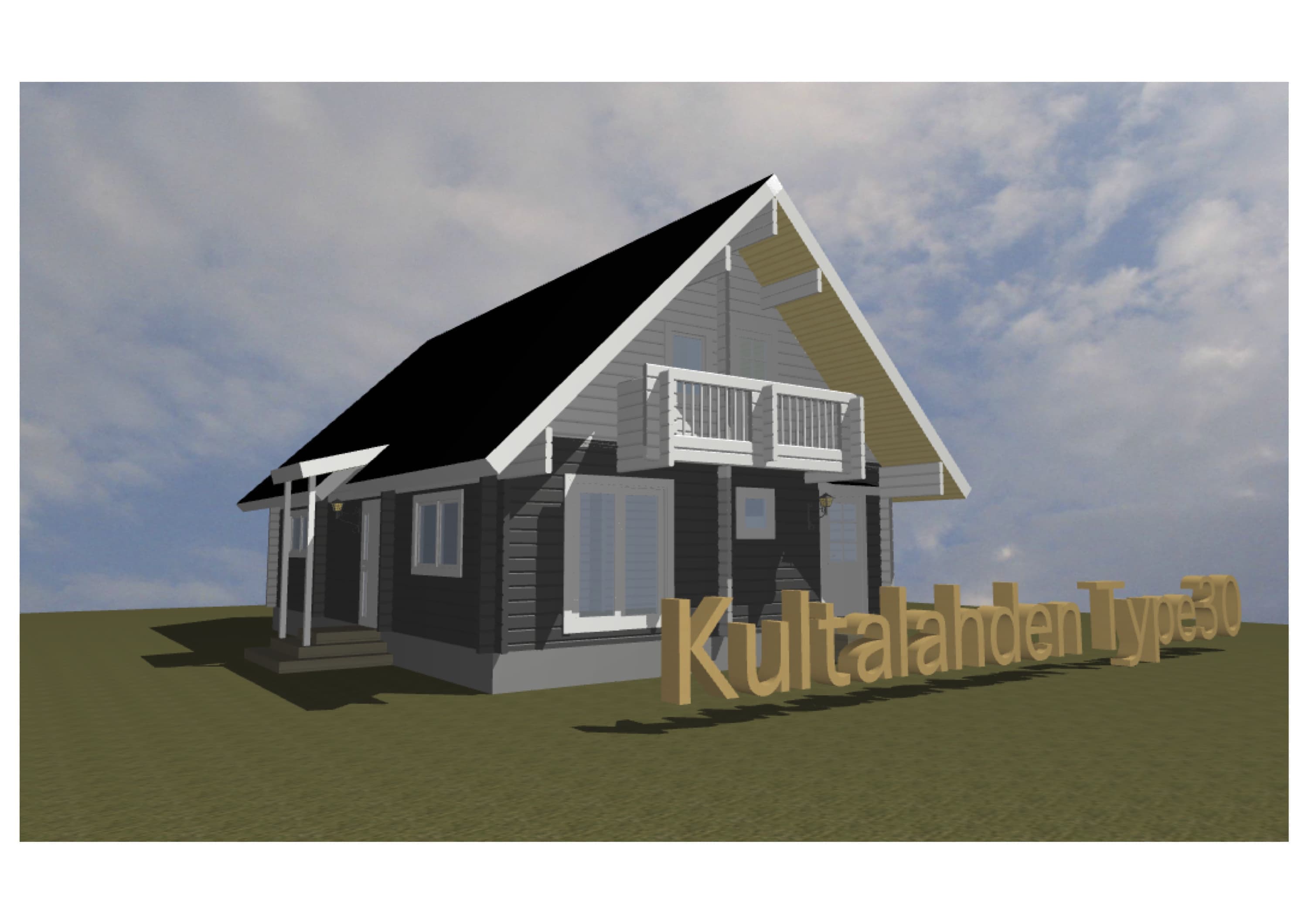 ログハウス図面 タイプ30