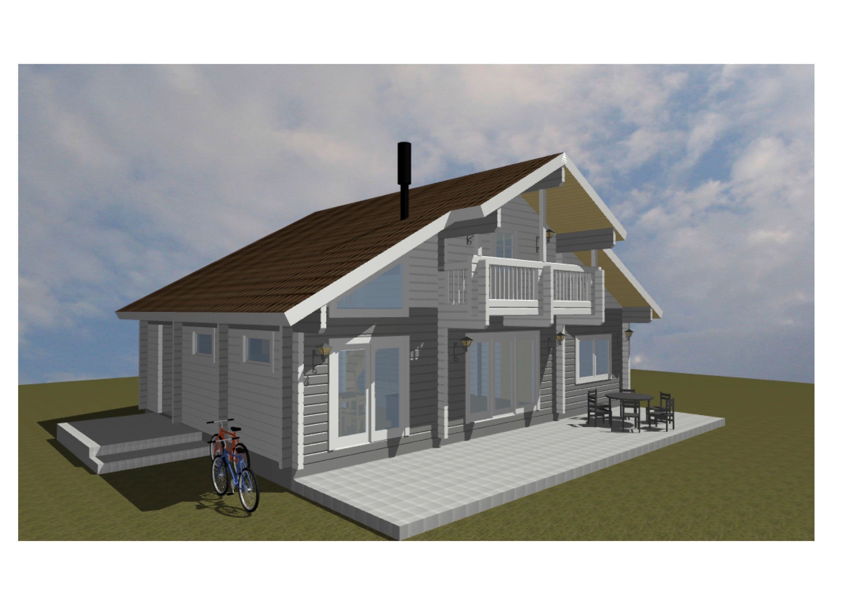 ログハウス図面 タイプ31