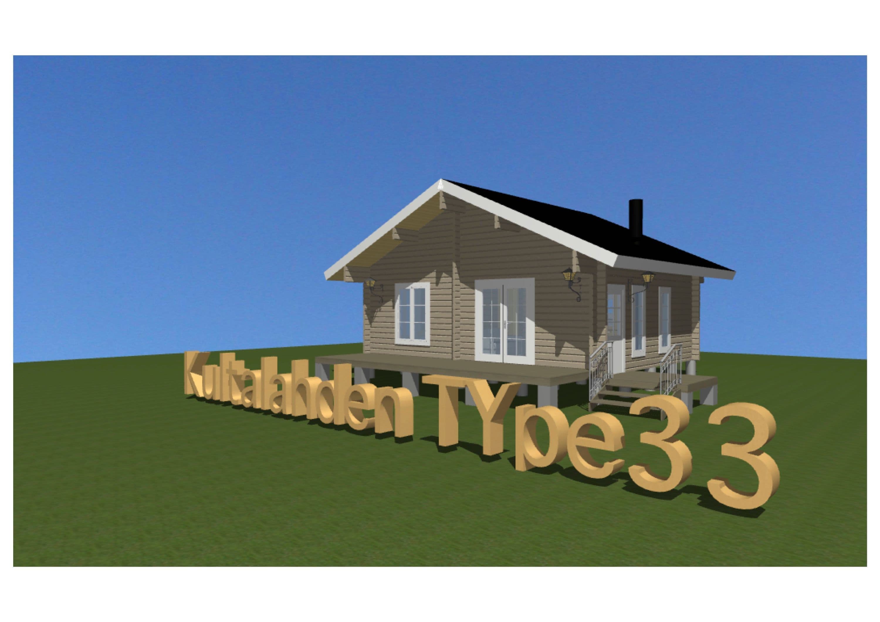 ログハウス 図面タイプ33