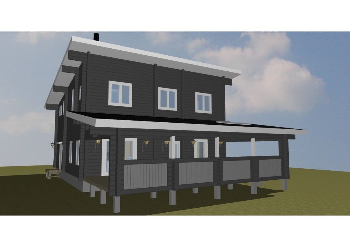 ログハウス図面 タイプ35