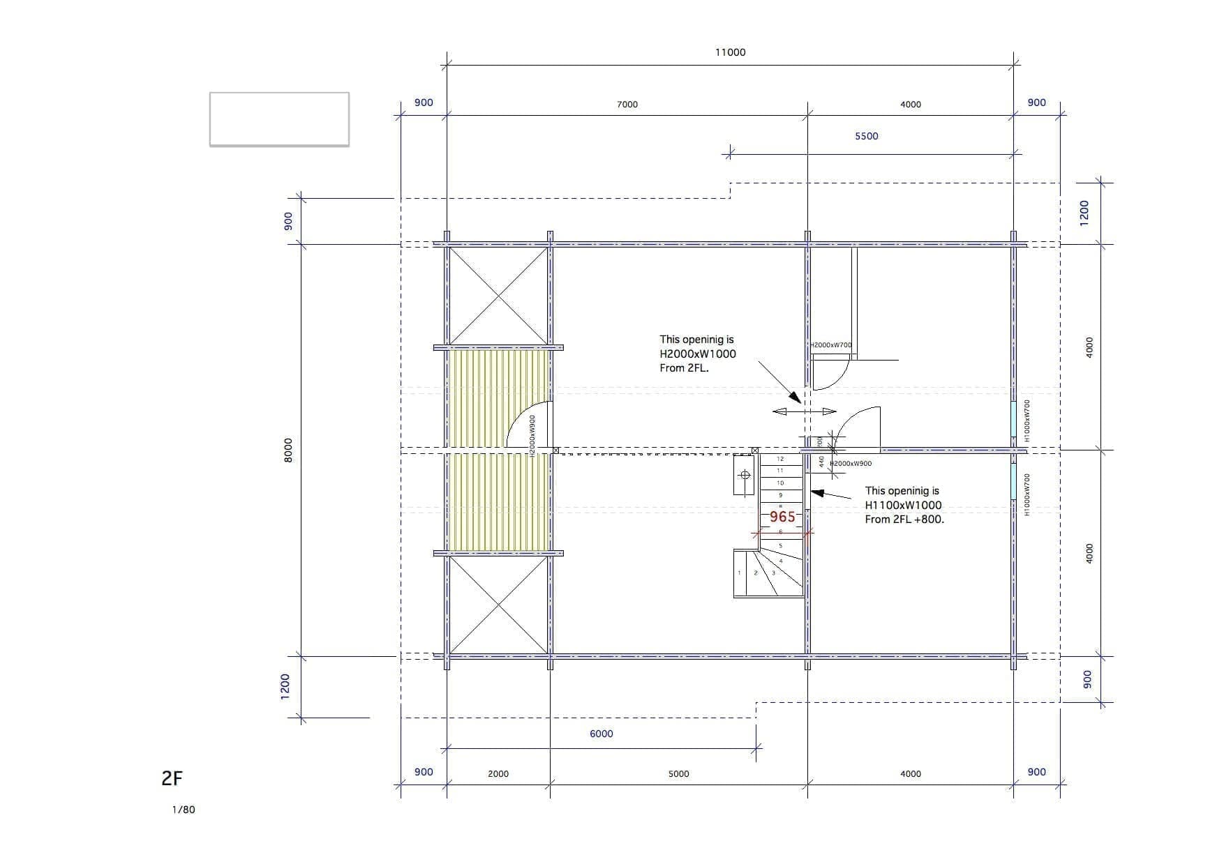 ログハウス 間取り図面