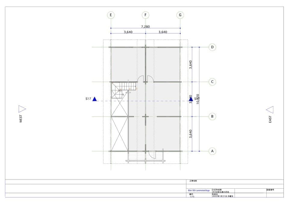 ログハウス TYPE9 間取り図面