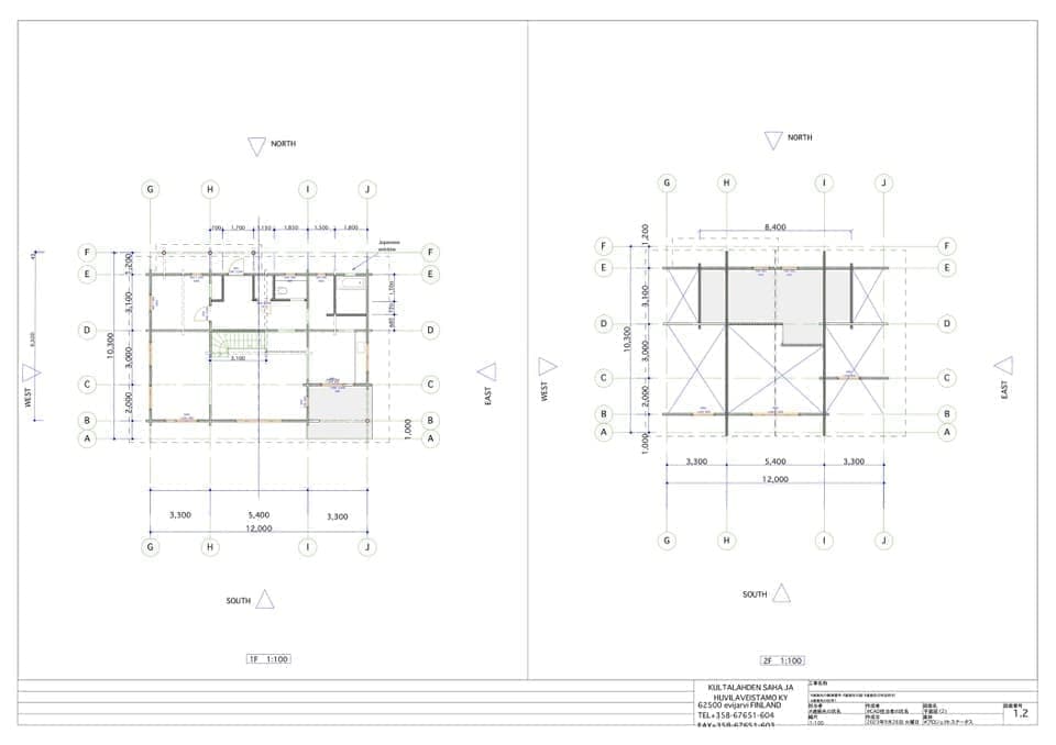 ログハウス タイプ16 間取り 図面