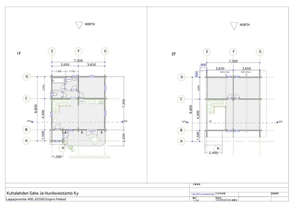 ログハウス type41平面図